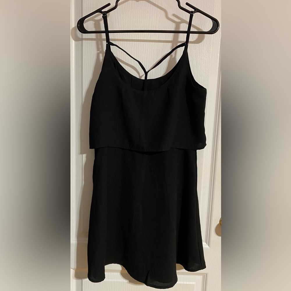 Abercrombie & Fitch Flowy Mini Spaghetti Strap Fancy Back Dress Size Small - Picture 5 of 9